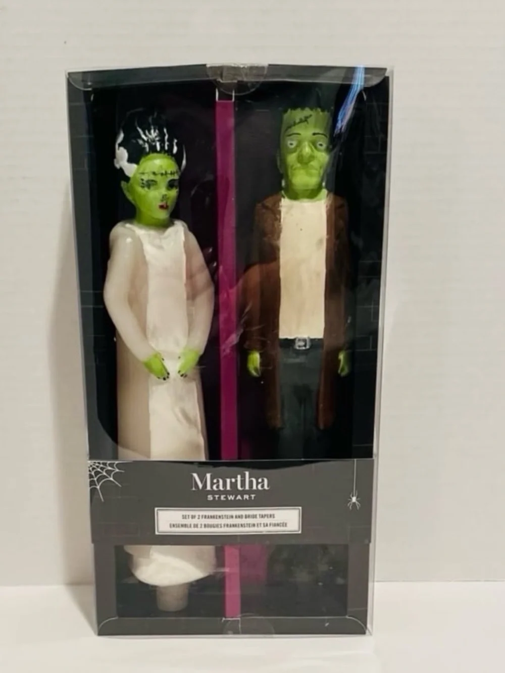 Martha Stewart NIB Frankenstein & Bride Taper Candles